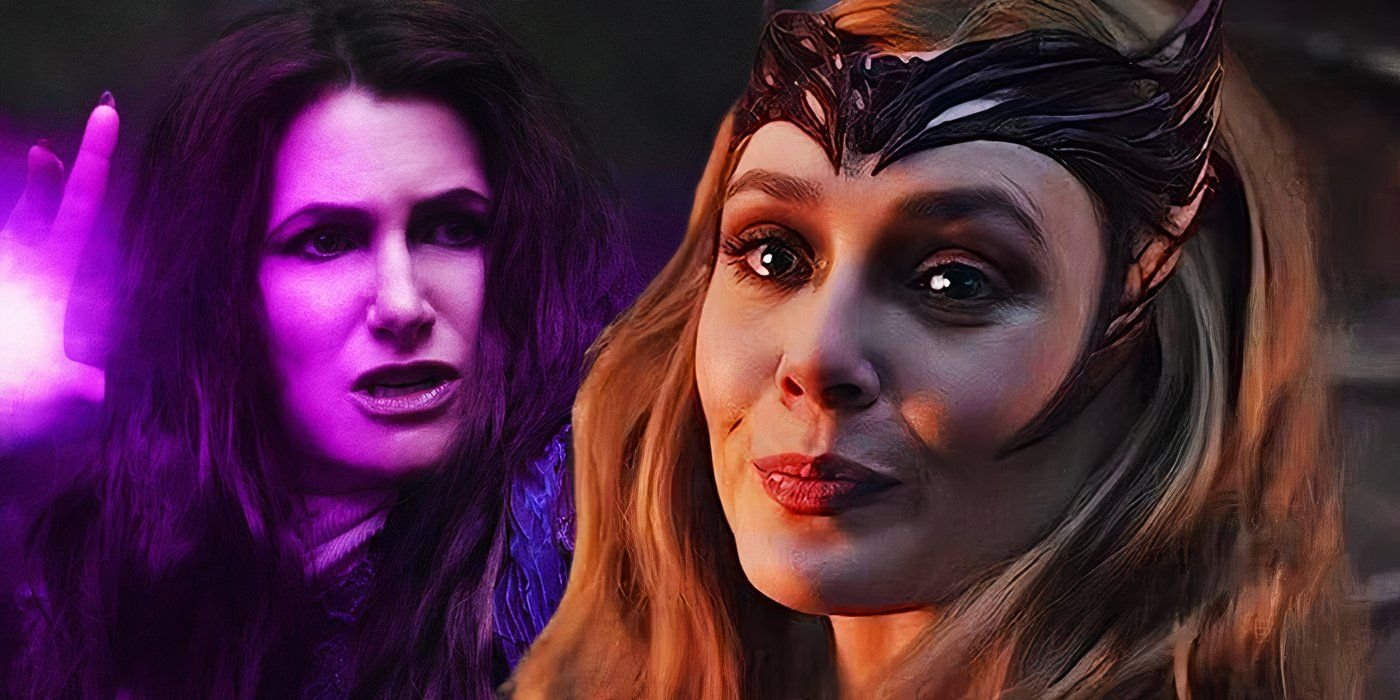 Marvel Officially Confirms Scarlet Witch Died In Doctor Strange In The Multiverse Of Madness 3 Wanda Maximoff's Scarlet Witch and Agatha Harkness in the MCU