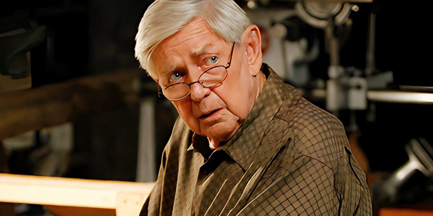 Jackson Gibbs Sitting in His Woodshed in NCIS