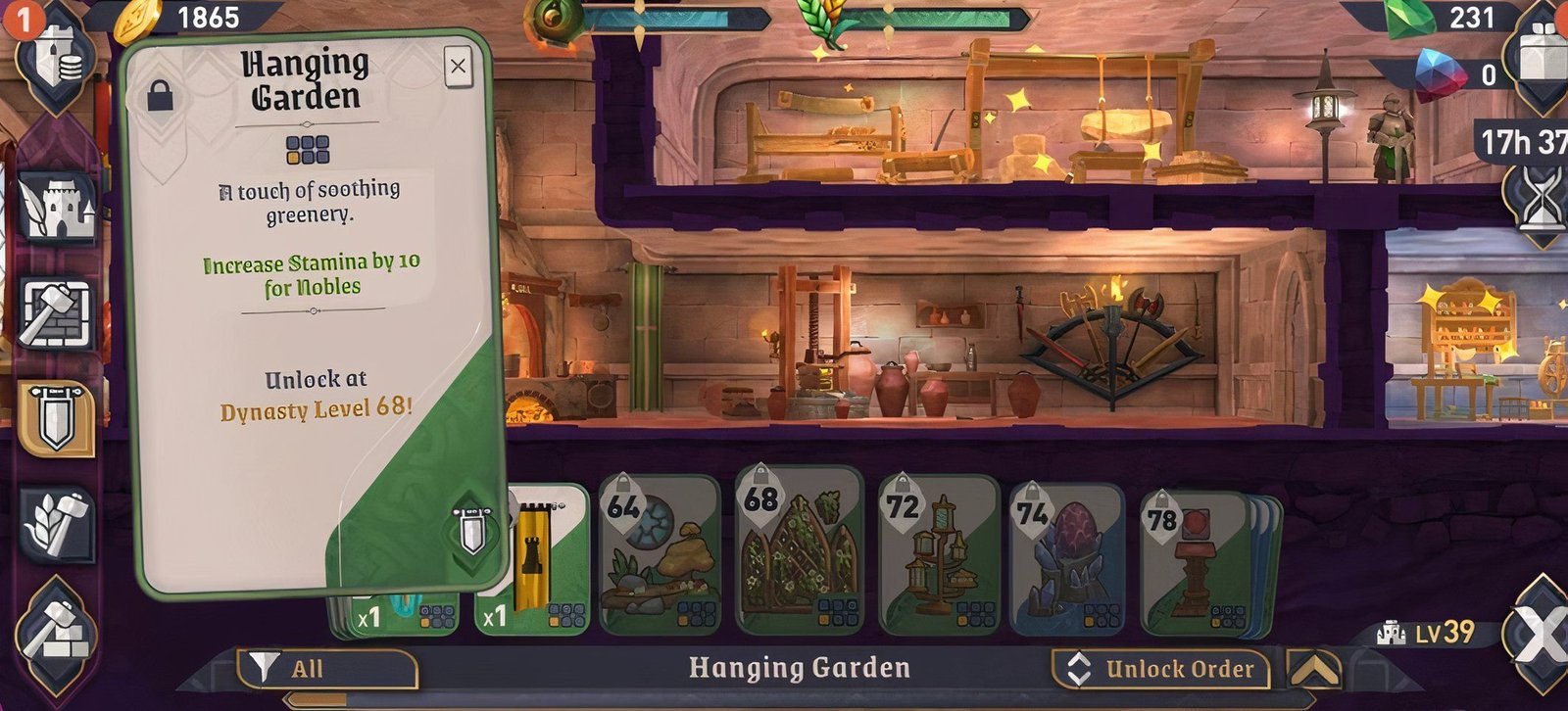 Hanging Garden Card in Elder Scrolls Castles