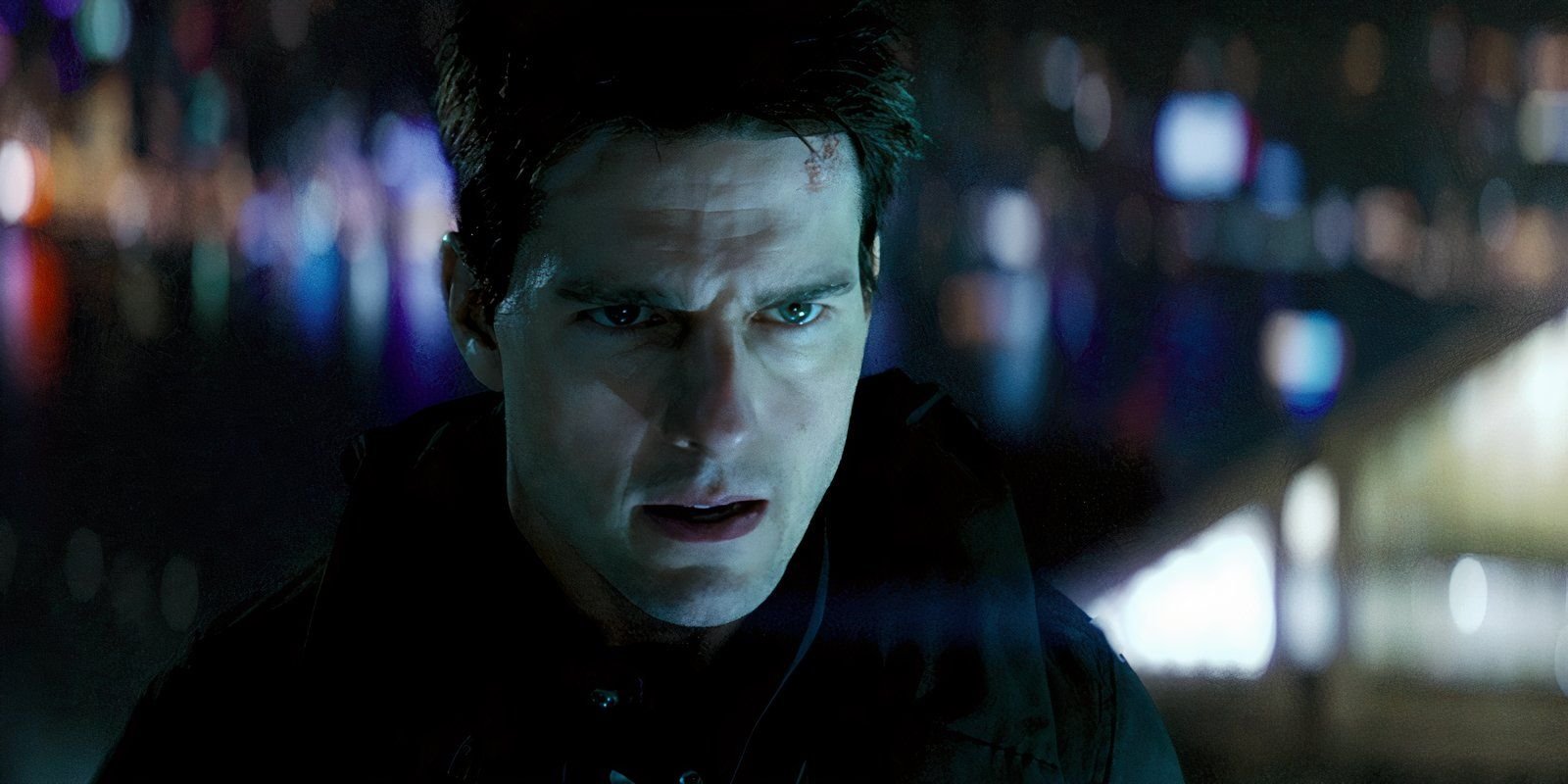 Tom Cruise looking intense as Ethan Hunt in Mission Impossible 3