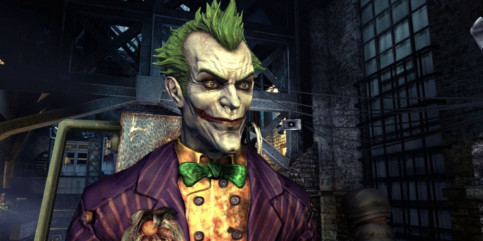 Joker being transferred through Intensive Treatment in Batman: Arkham Asylum