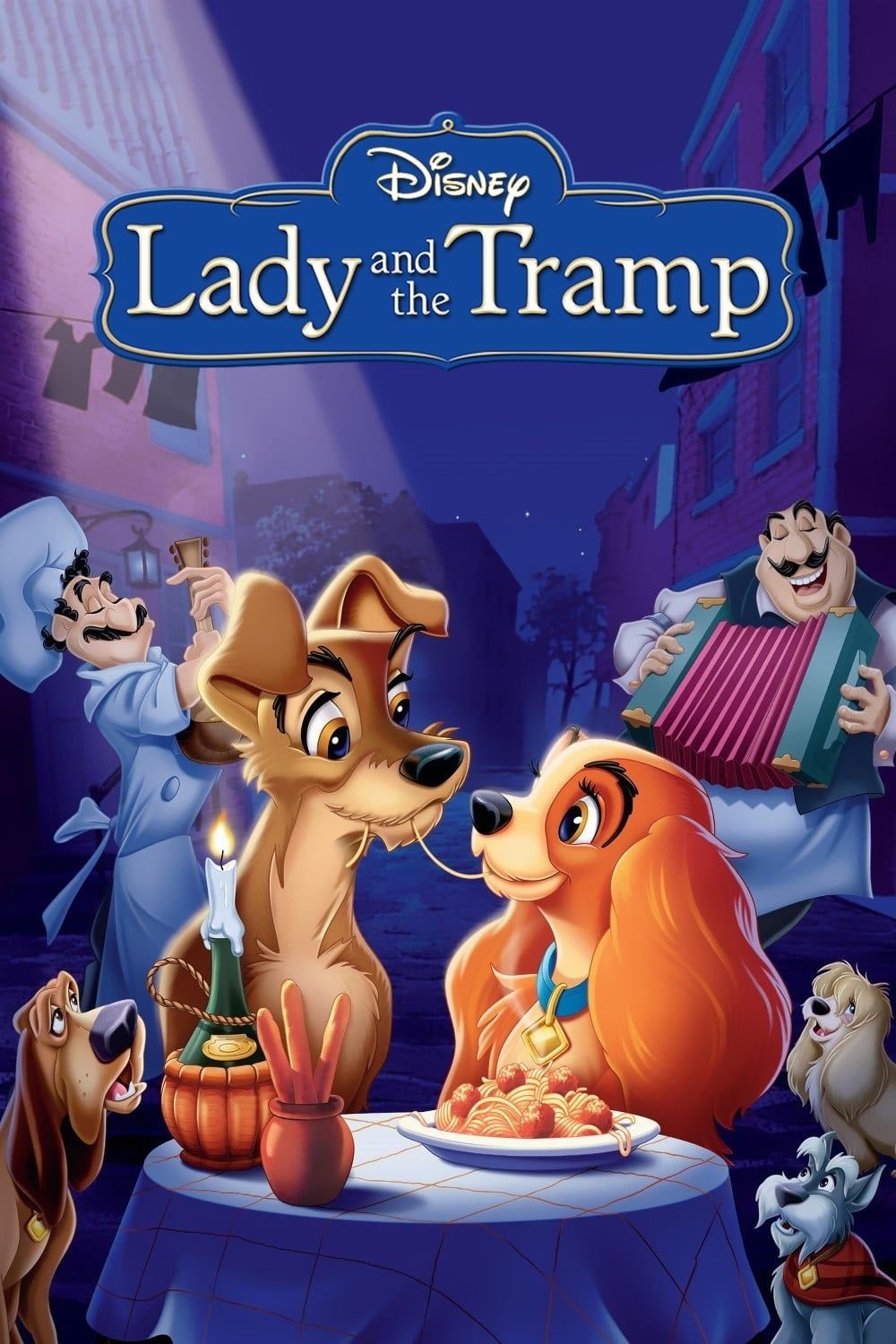 Official List Of Every Single Disney Villain, Ranked 4 Lady and the Tramp 1955 Disney Movie Poster