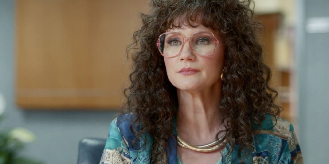 Aimee Leigh looking serious in The Righteous Gemstones