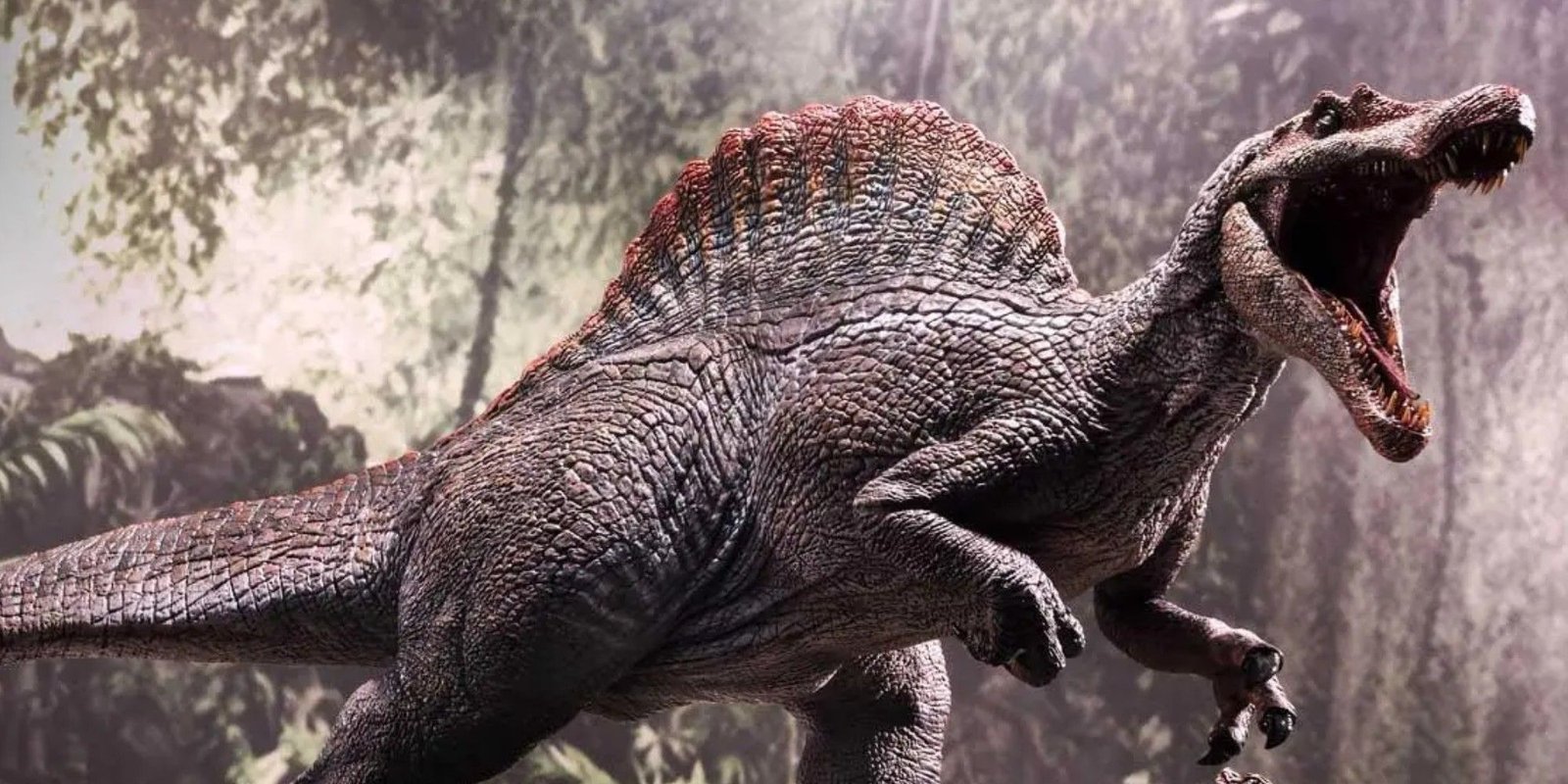 The Spinosaurus roaring in Jurassic Park 3