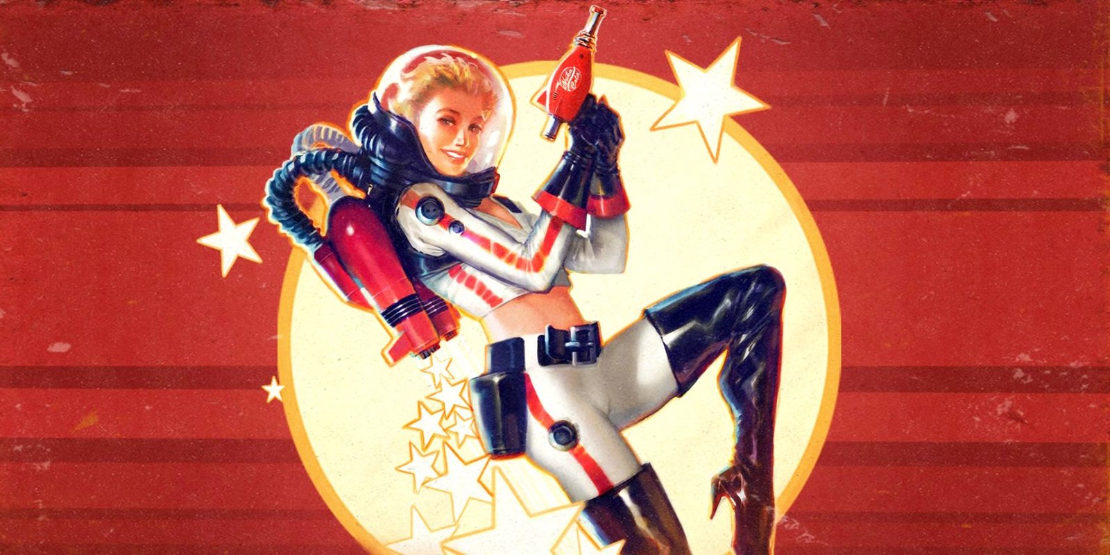 10 Best Fallout Easter Eggs In Other Video Games 5 Fallout 4's Nuka World pin-up girl mascot.