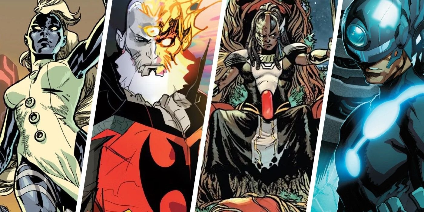 a triptych of powerful marvel characters including the children of the vault, general strange, genesis annihilation and the maker