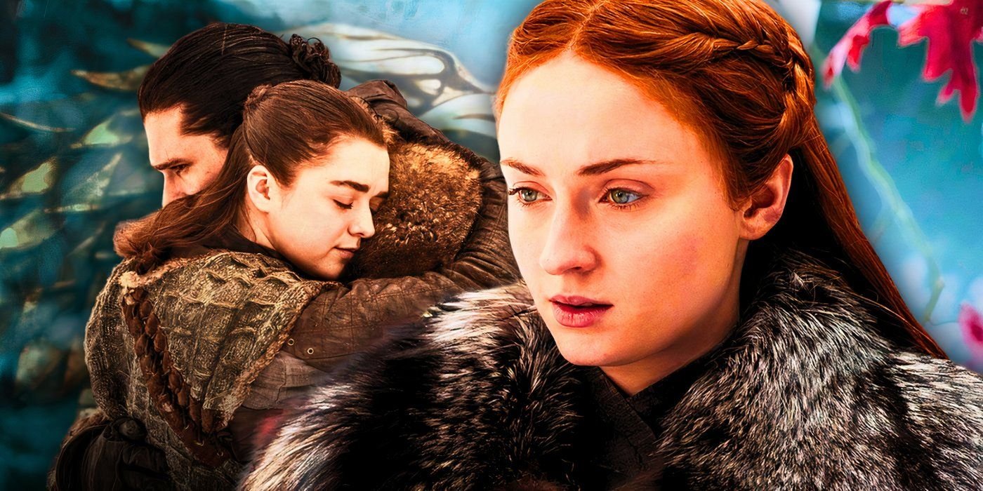 Every Upcoming A Song Of Ice & Fire Book That George R.R. Martin Has Planned 2 Jon Snow, Arya Stark, and Sansa Stark from Game of Thrones