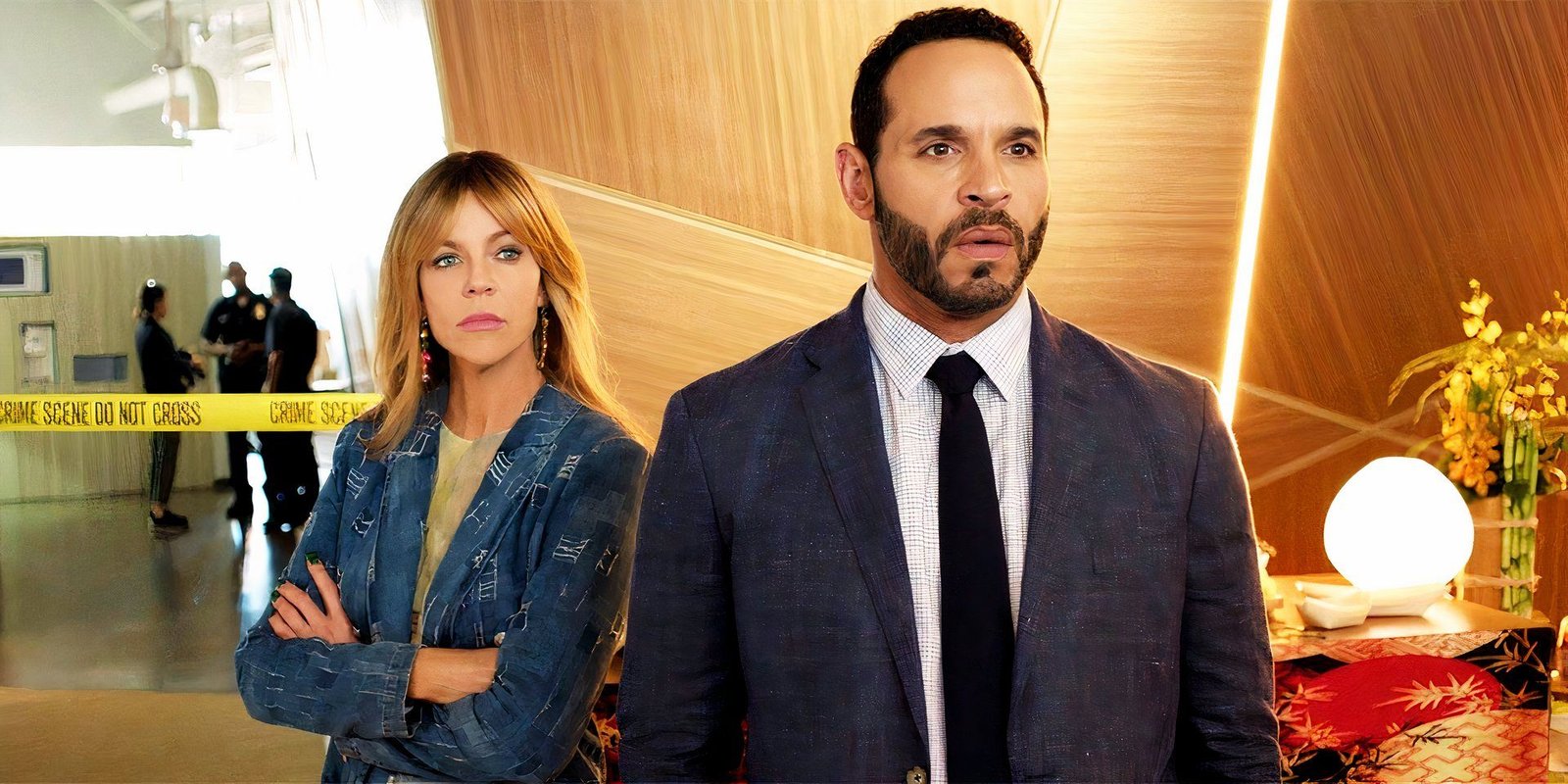 Morgan and Detective Karadec in High Potential season 1, episode 6 standing together