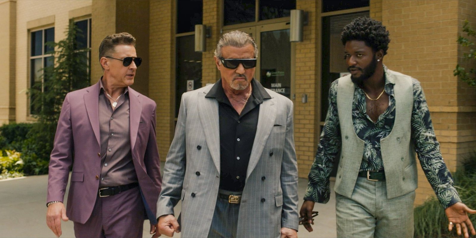 Tulsa King Season 2 Finale Suggests "A Direction" For Season 3, Teases Star 2 Dwight walking with two characters in Tulsa King season 2