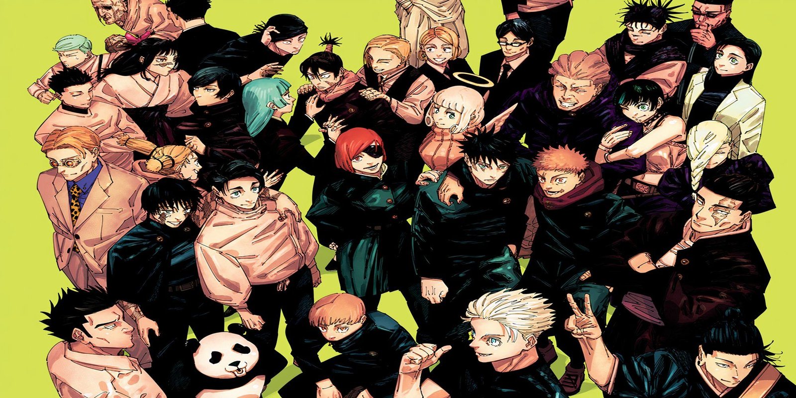 The final color spread for Jujutsu Kaisen