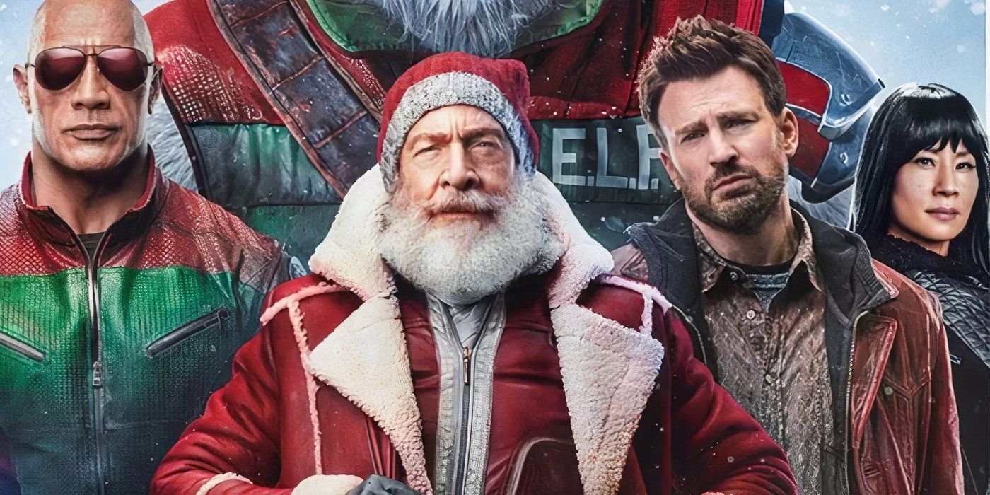The Red One cast standing together