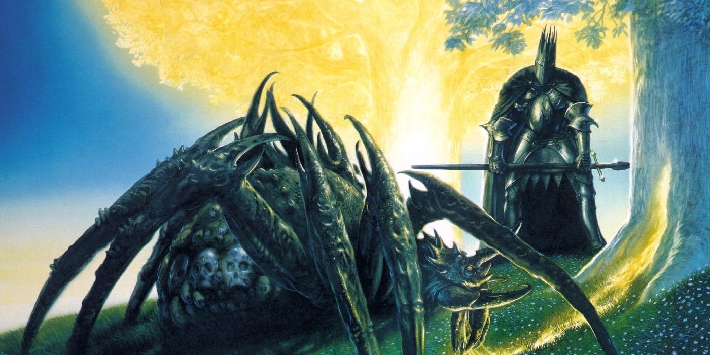 Melkor Morgoth and Ungoliant in Lord of the Rings.