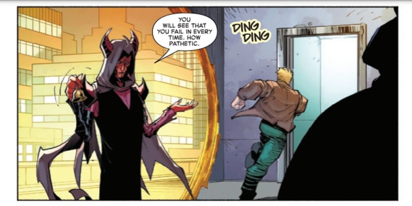 Cyrios makes Peter Parker re-live the moment he let Uncle Ben's killer get away in The Amazing Spider-Man #63