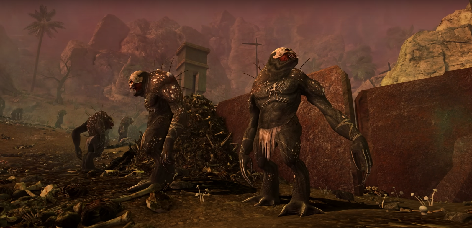 Image of monsters from The Lords of the Rings Online trailer.