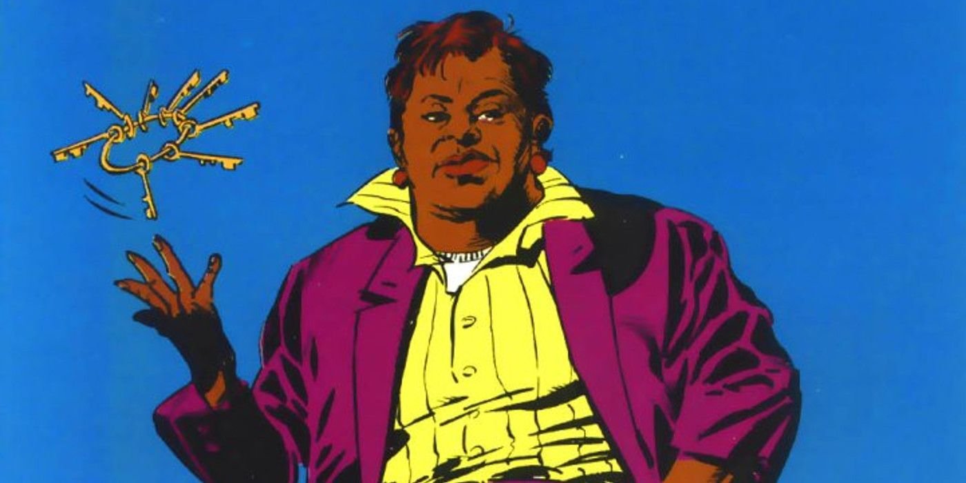 Amanda Waller in DC comics throwing up some keys