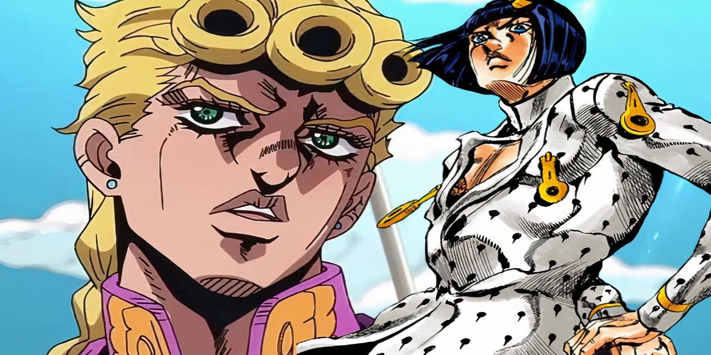 Giorno and Bucciarati together in JoJo's Bizarre Adventure
