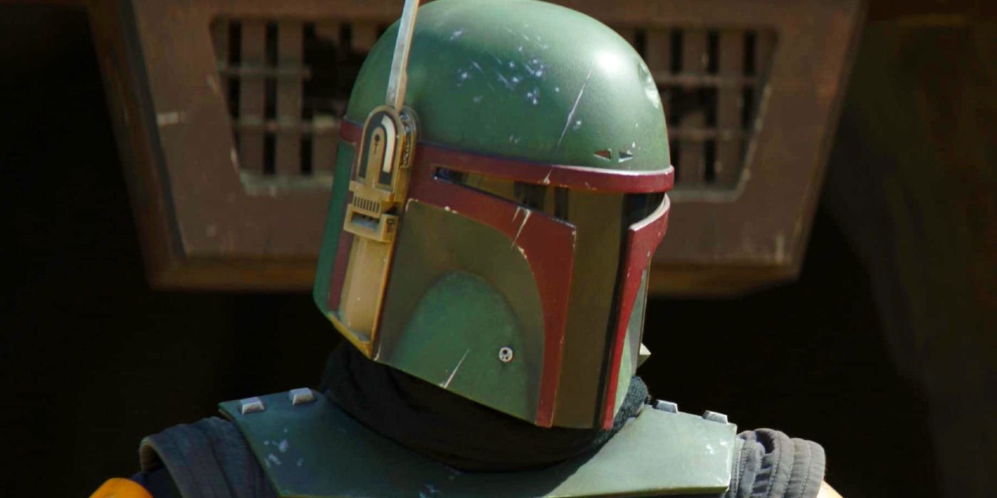 A Helmeted Boba Fett in The Book of Boba Fett Season 1 Episode 3