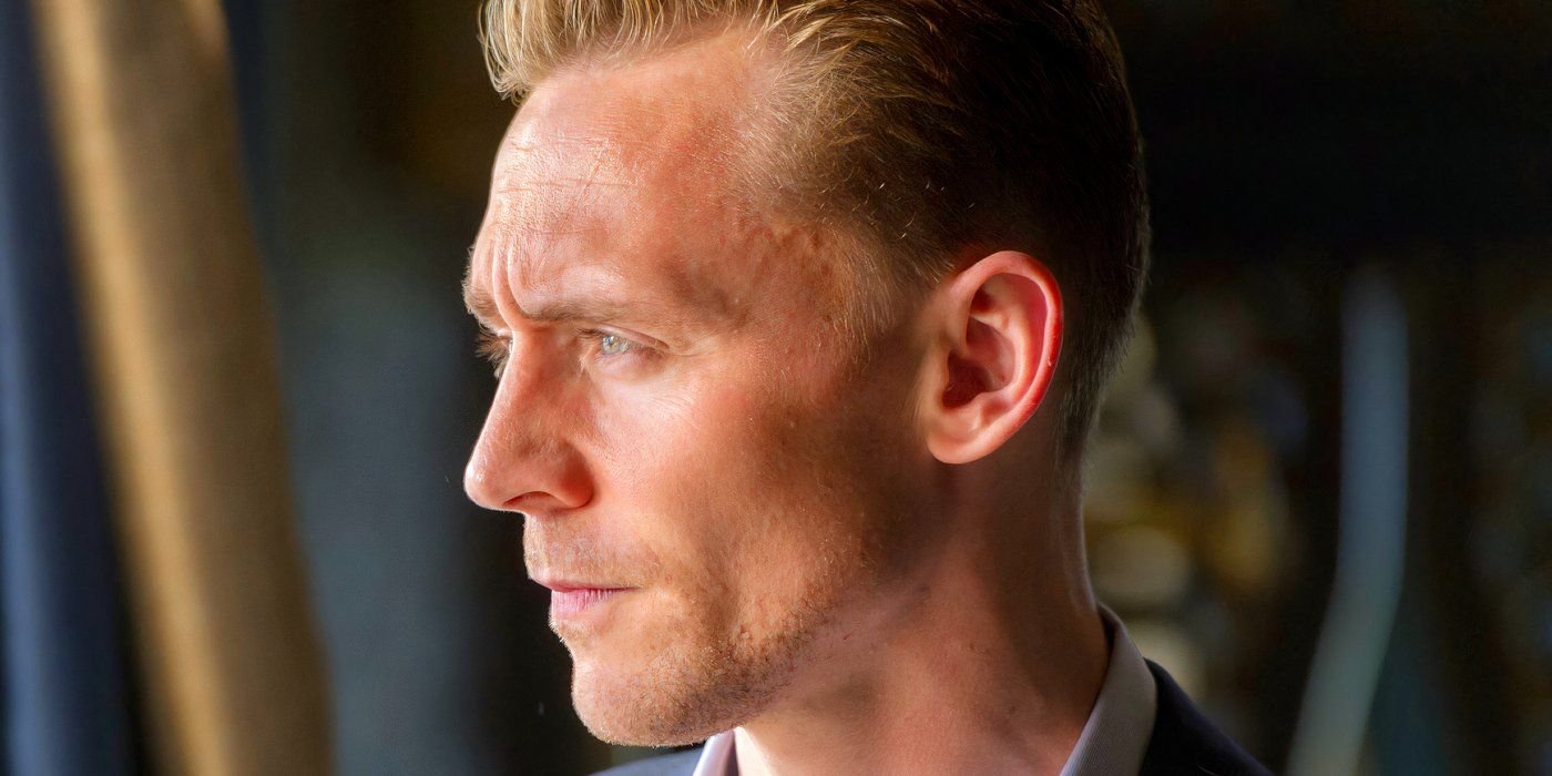Tom Hiddleston viewed in profile in The Night Manager