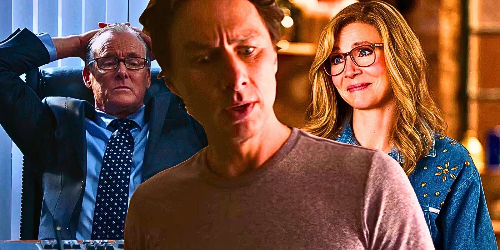 Custom image of John C. McGinley in Brooklyn Nine-Nine, Zach Braff in Cheaper by the Dozen, and Sarah Chalke in Firefly Lane