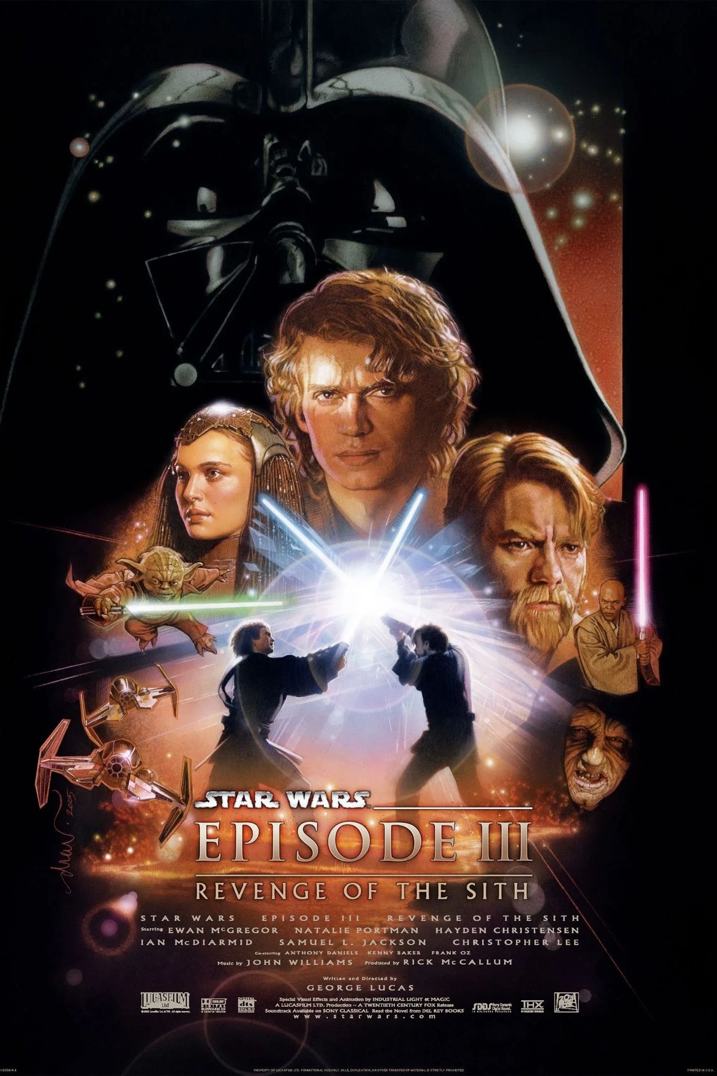 10 Best Action Movies Turning 20 In 2025 10 Star Wars Episode III Revenge of the Sith Poster