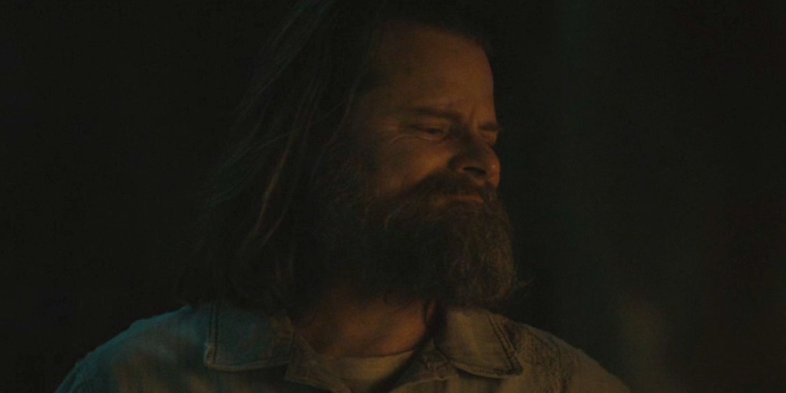 Steve Zahn grimacing as Solo in Silo