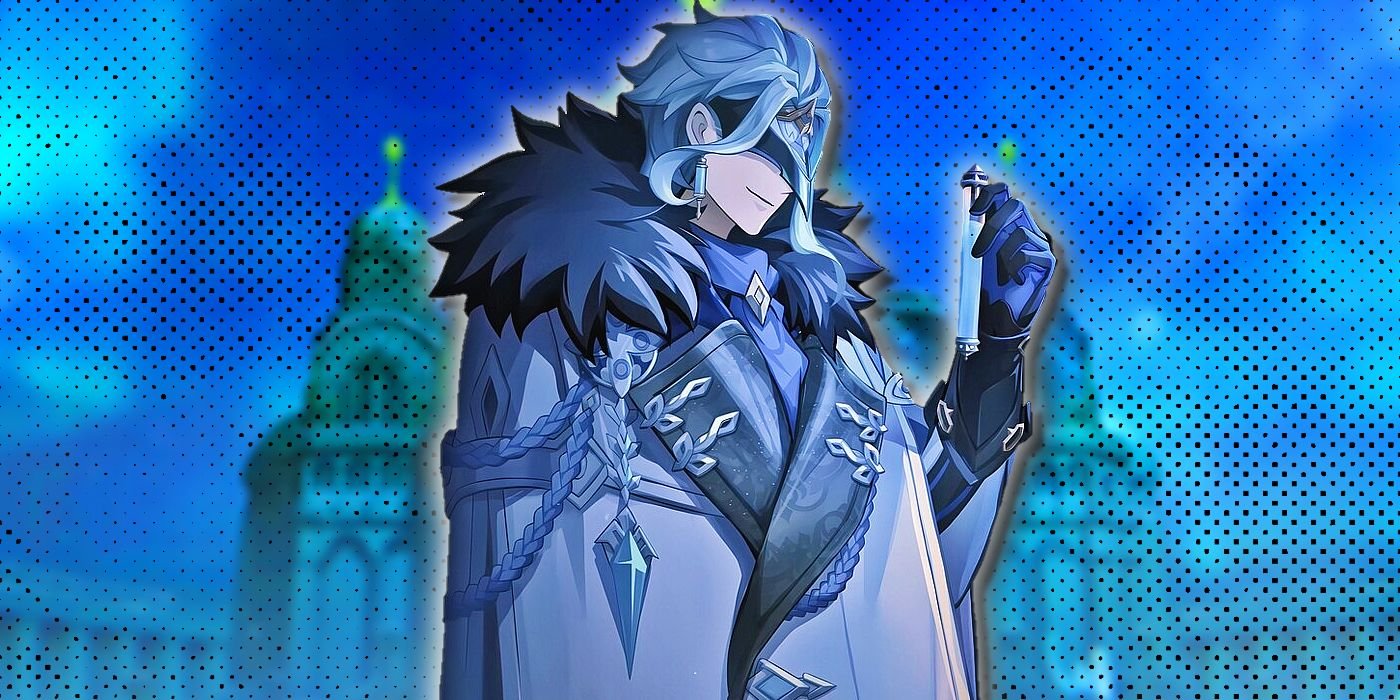 Genshin Impact Needs To Add This New Item ASAP 6 Genshin Impact's Dottore looks at a vial with blue liquid.
