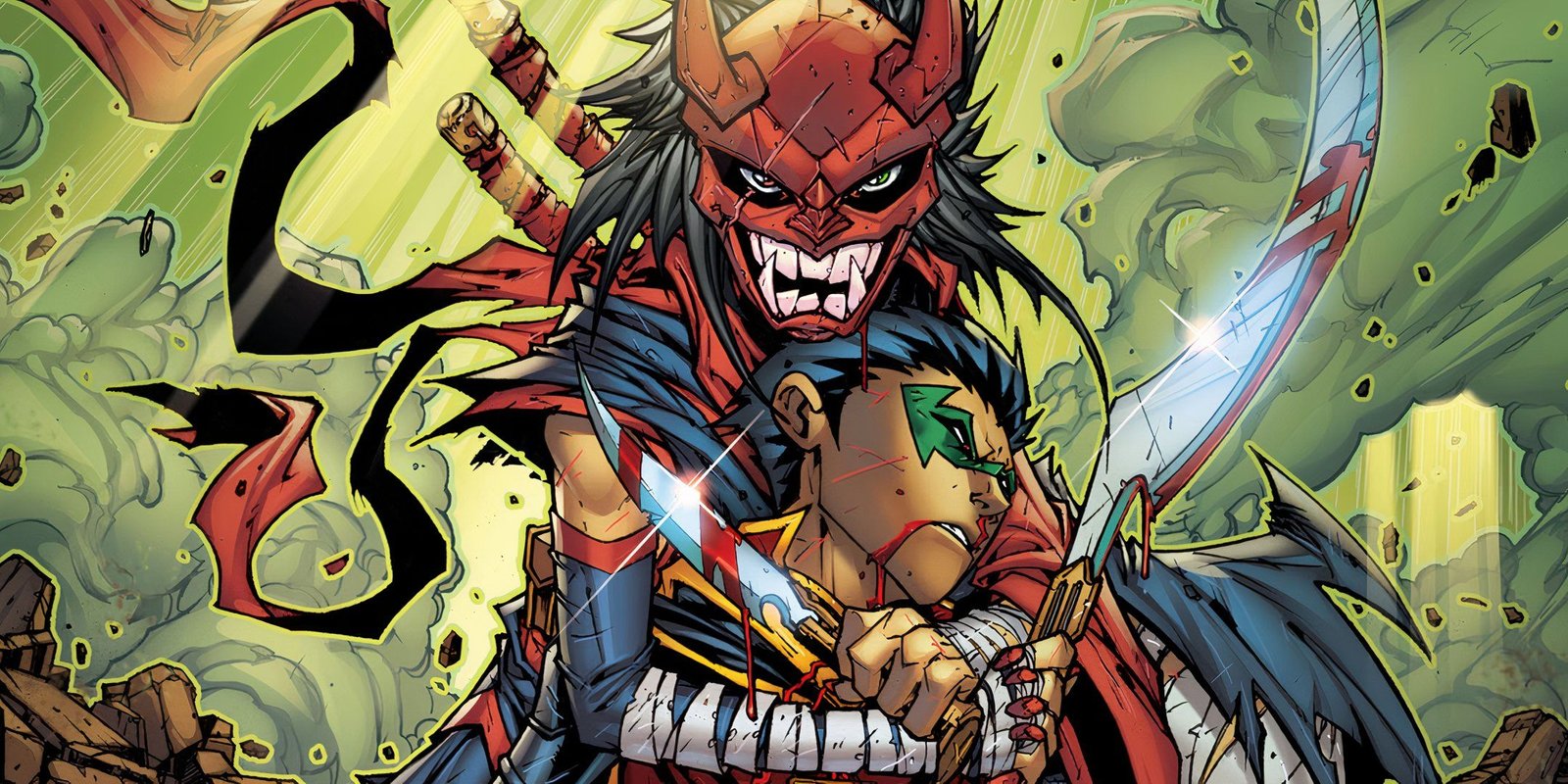 Mara al Ghul About to Kill Damian DC