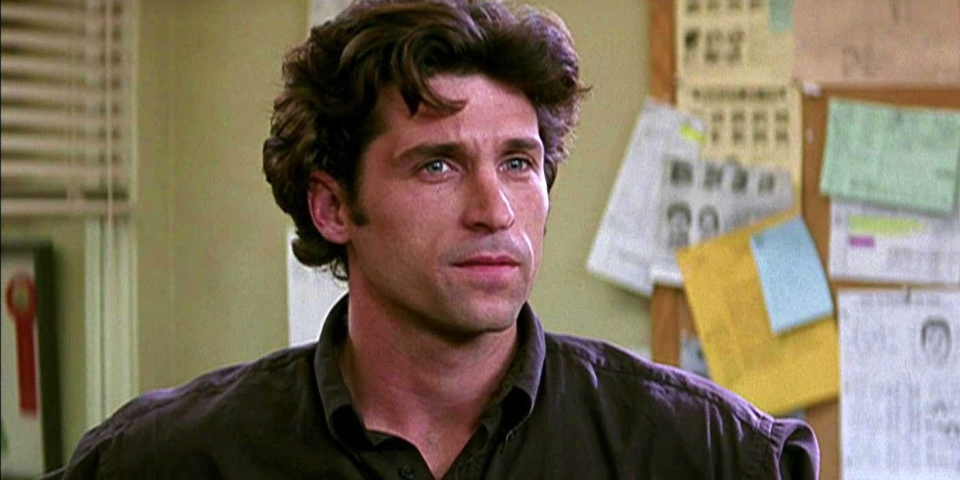 Patrick Dempsey as Mark Kincaid in Scream 3 looking concerned