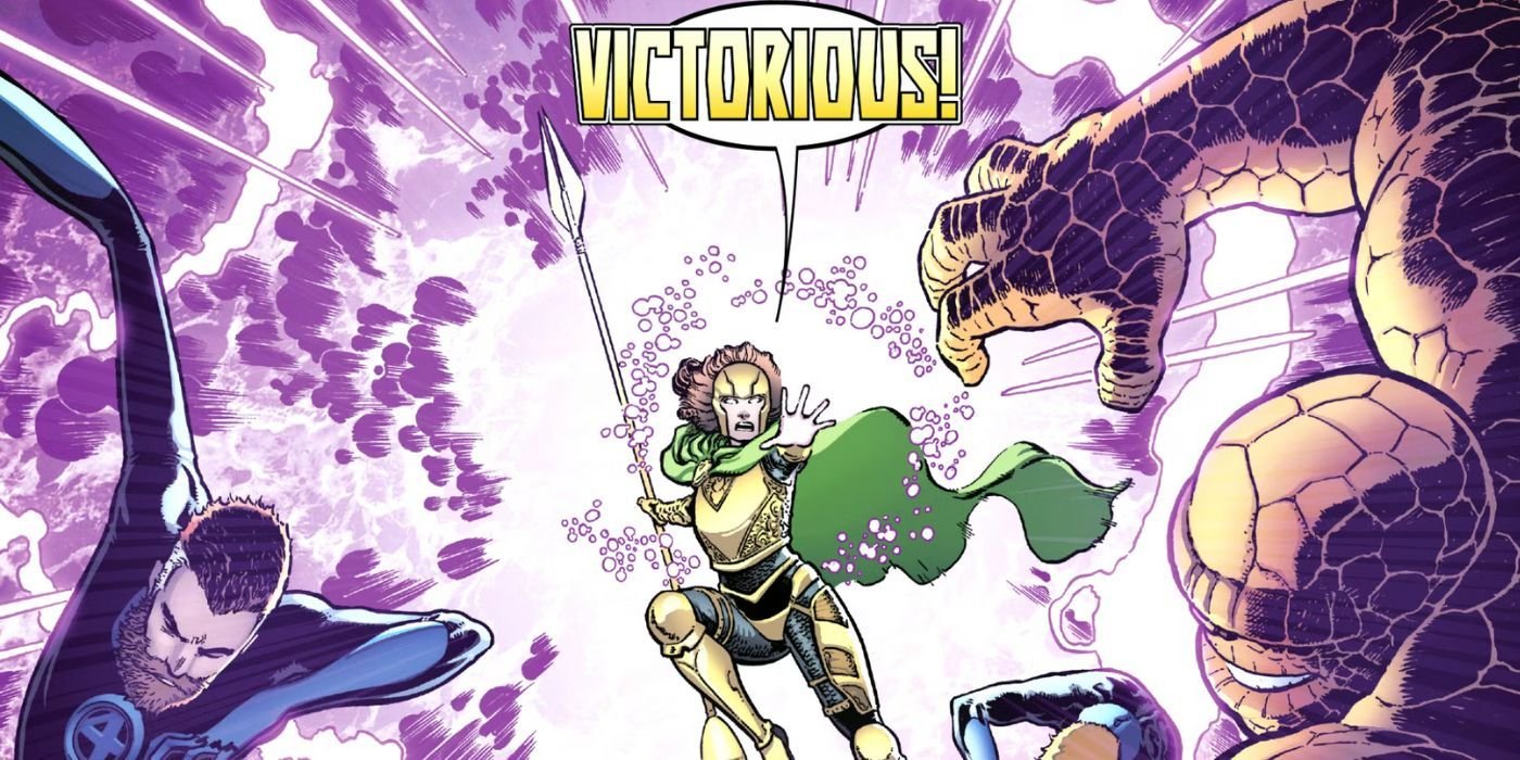Doctor Doom's champion Victorious fighting the Fantastic Four
