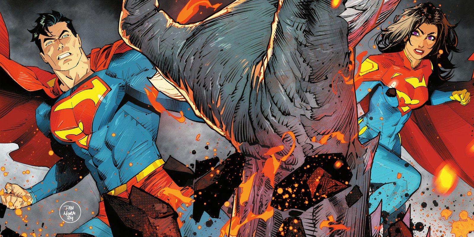 Superman and Superwoman Reacting to Doomsday Coming Back DC