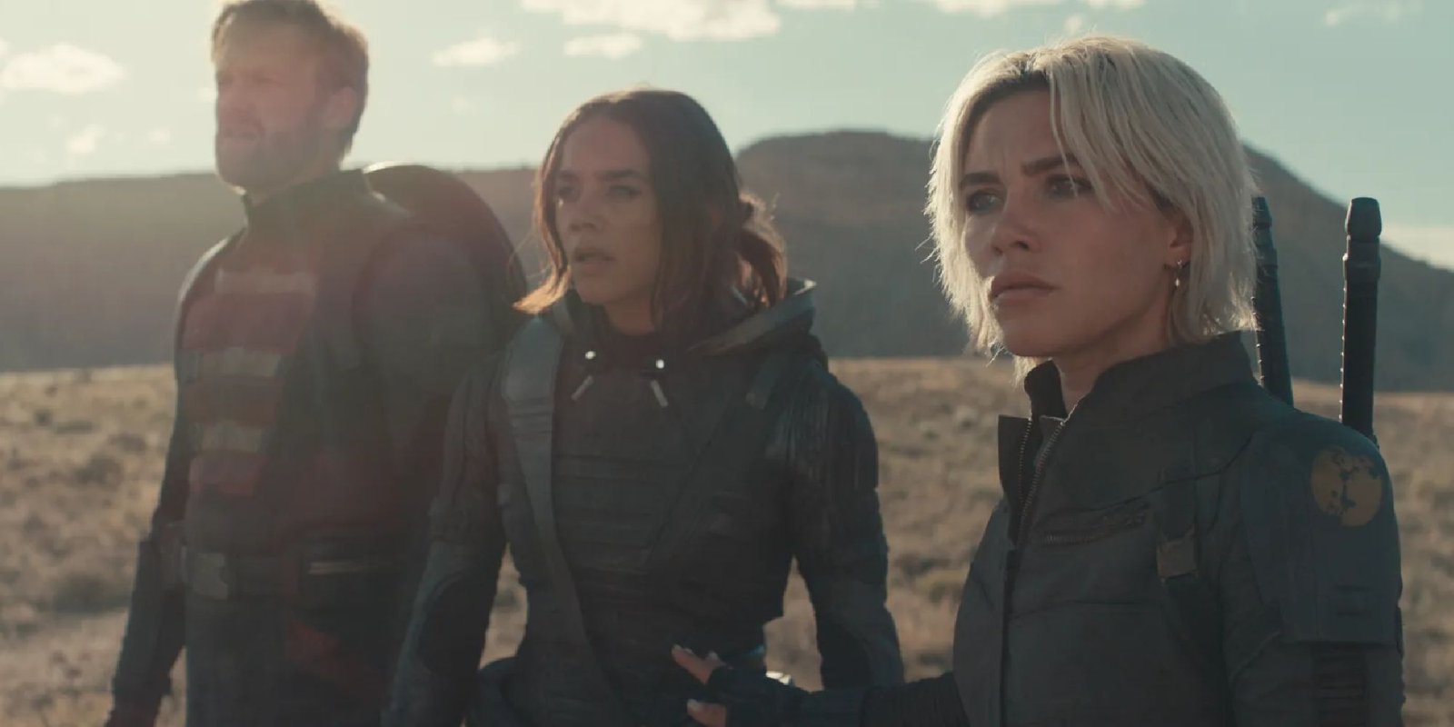 The Thunderbolts stand in a field in USA Today exclusive