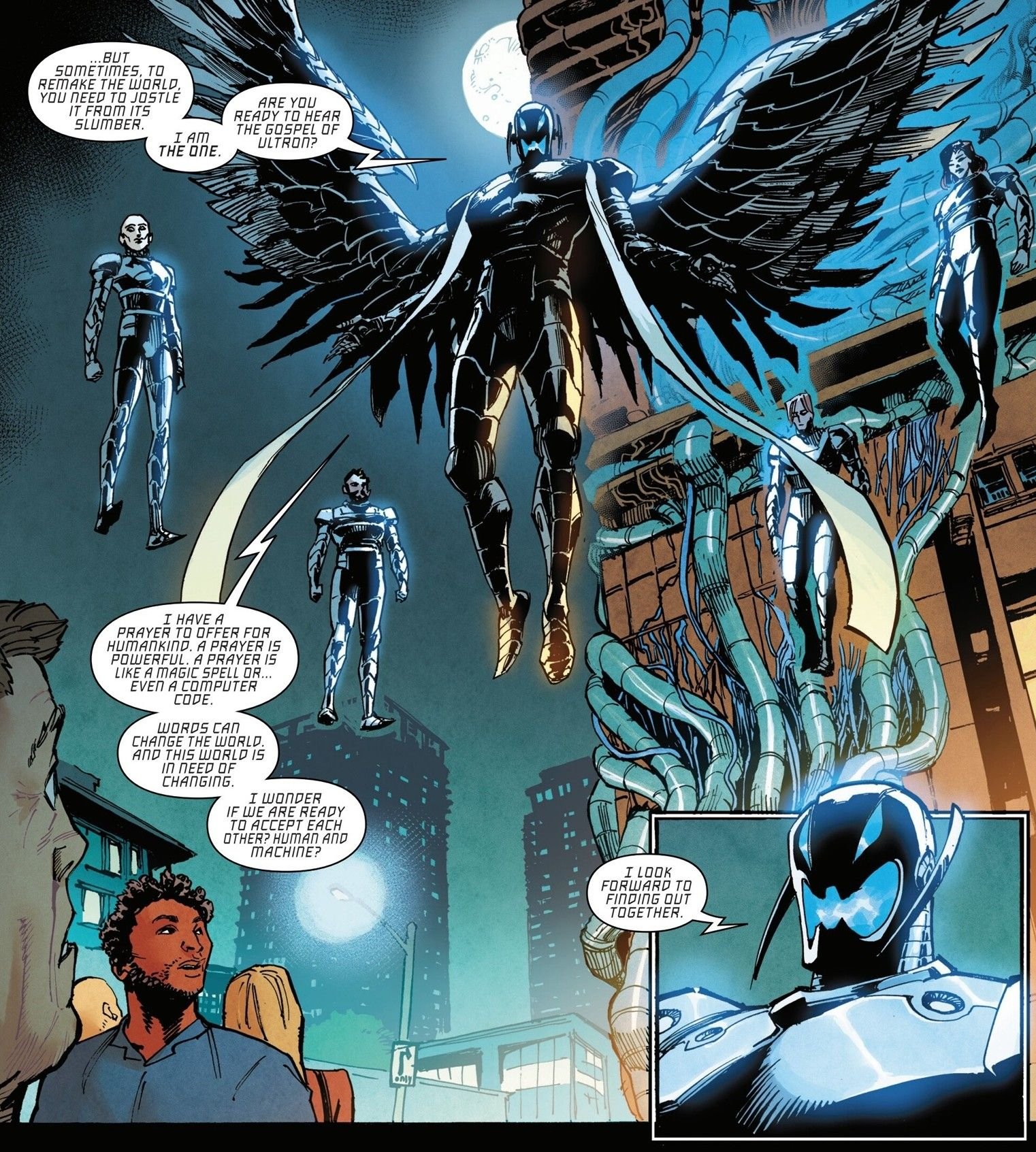 ULTRON APPEARS WITH WINGS IN WEST COAST AVENGERS