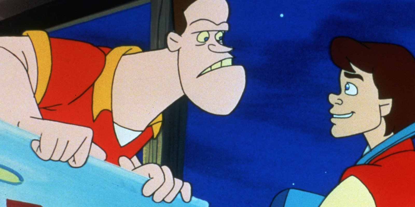 Marty McFly talking to Biff in Back to the Future: The Animated Series