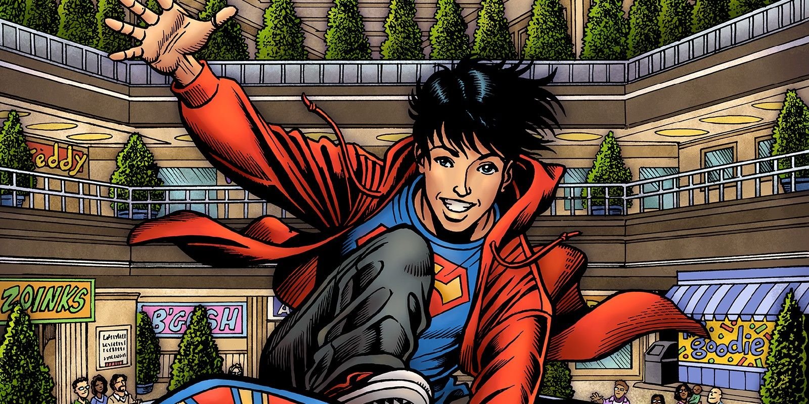 Jon Kent Superboy on a Skateboard