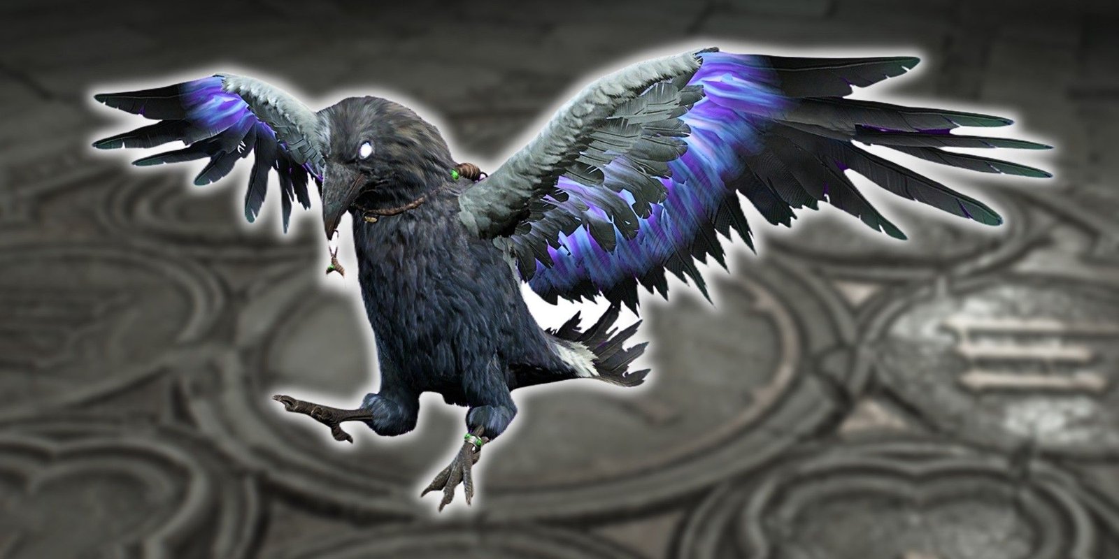 Diablo 4 Raven over a blurred background