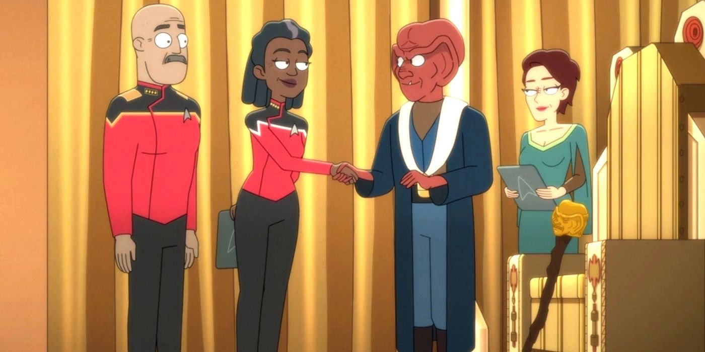Grand Nagus Rom and Captain Freeman