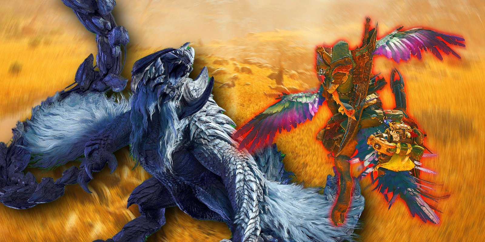 Can You Keep Playing Monster Hunter Wilds After Beating The Campaign? 5 Monster Hunter Wilds flying next to an Arkveld