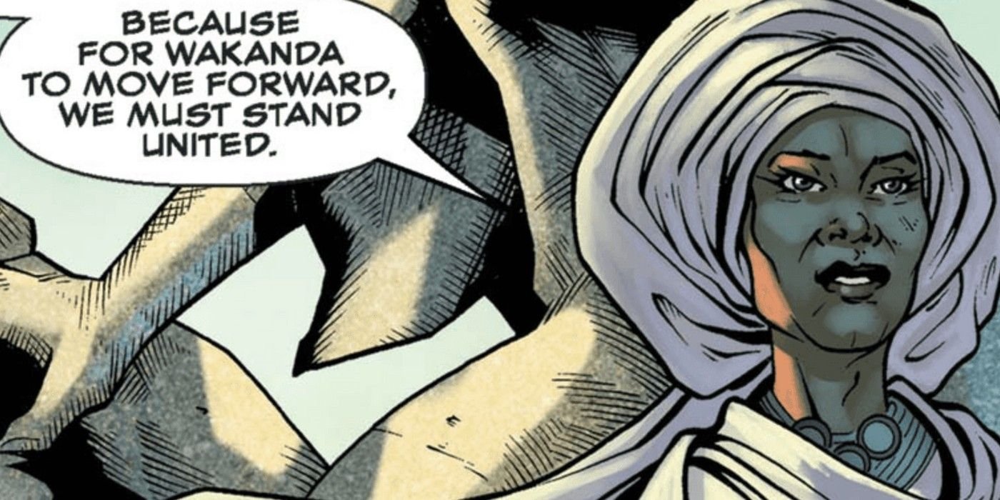 white wolf queen ramonda black panther