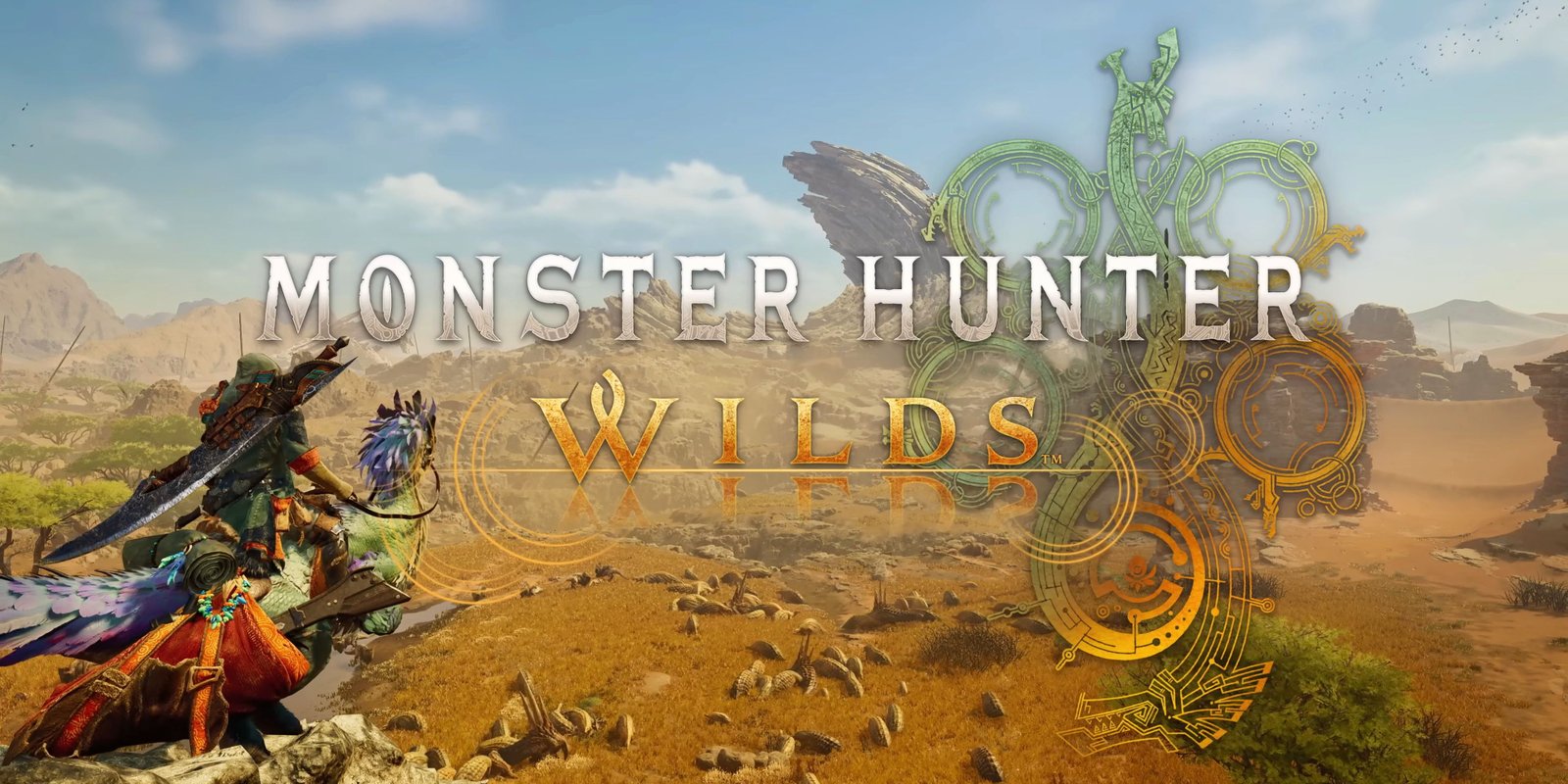 Can You Keep Playing Monster Hunter Wilds After Beating The Campaign? 2 Key art from Monster Hunter Wilds shows a player character riding a Seikret, looking out at a vast landscape.