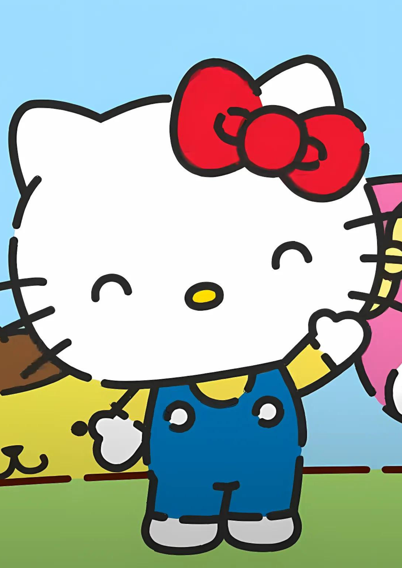 Hello Kitty in Hello Kitty and Friends Supercute Adventures (2020) Trailer, waving at the audience