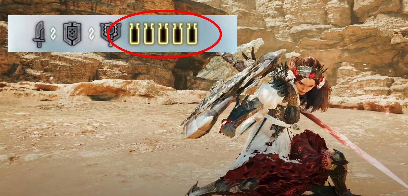 Monster Hunter Wilds character using Charge Blade to charge phials