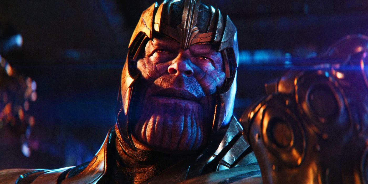 Thanos with the Power Stone in Avengers Infinity War