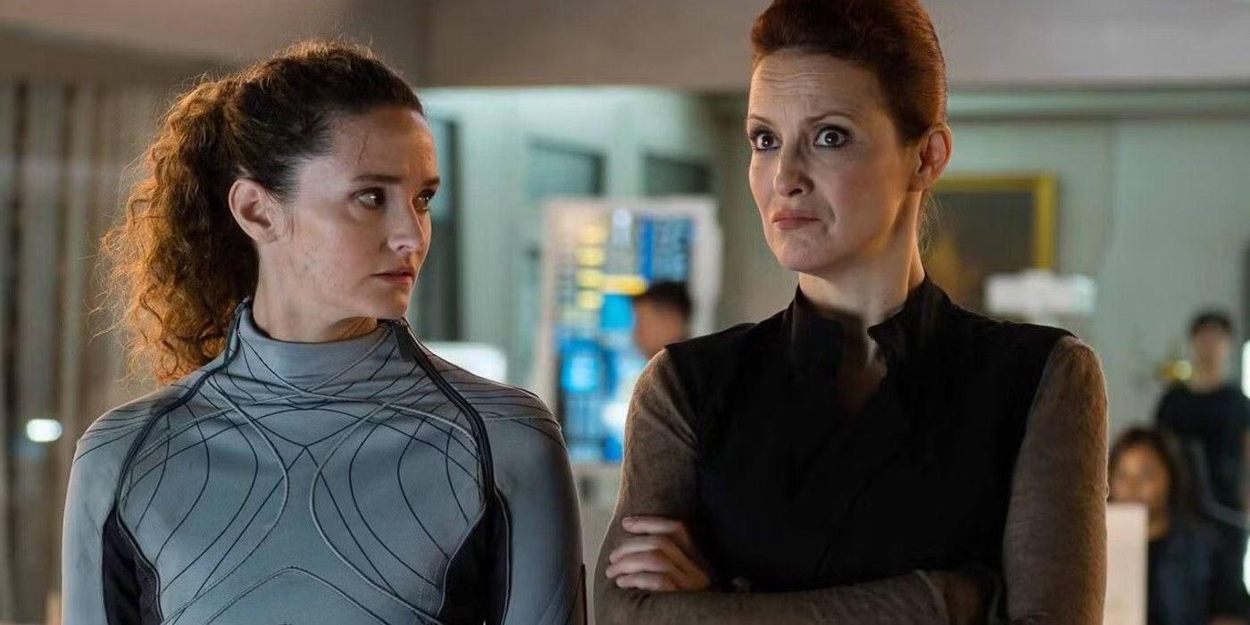 Sharon Garnet and Evelyn Maddox standing side by side in The Ark