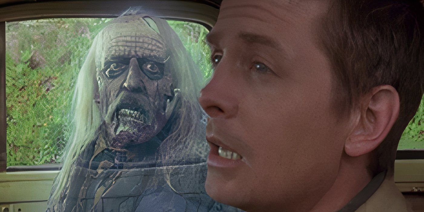 John Astin and Michael J. Fox in The Frighteners