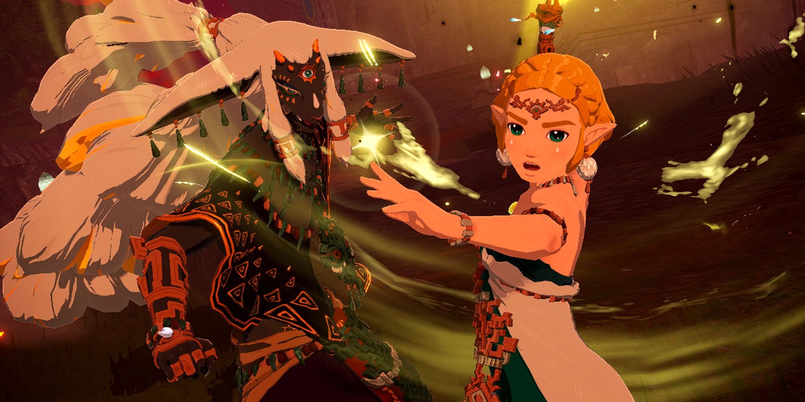 Nintendo Switch 2 Price Quietly Revealed By Nintendo 3 A screenshot of Rauru and Zelda in Hyrule Warriors Age of Imprisonment