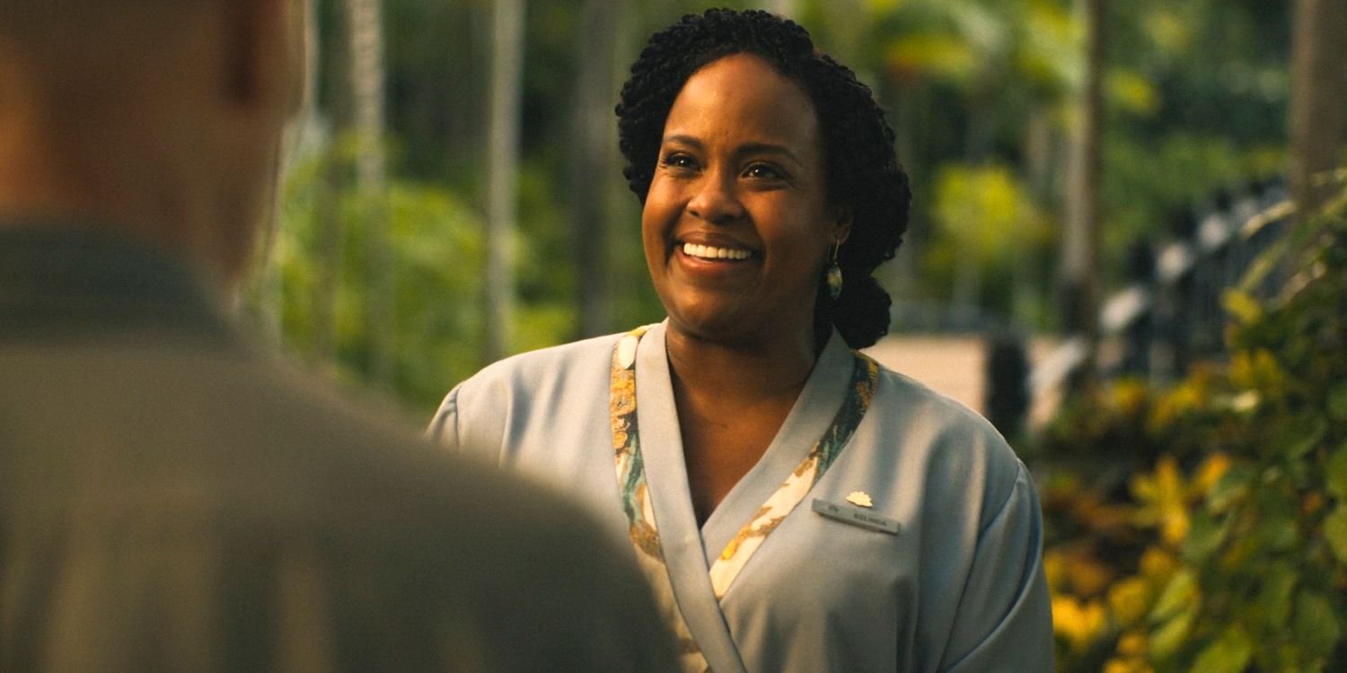 Lochlan's Fate Twist & Timothy's Plan With The Ratliff Family In The White Lotus' Season 3 Finale Explained 3 Belinda (Natasha Rothwell) nervously smiling at Greg/Gary in The White Lotus Season 3 Episode 6