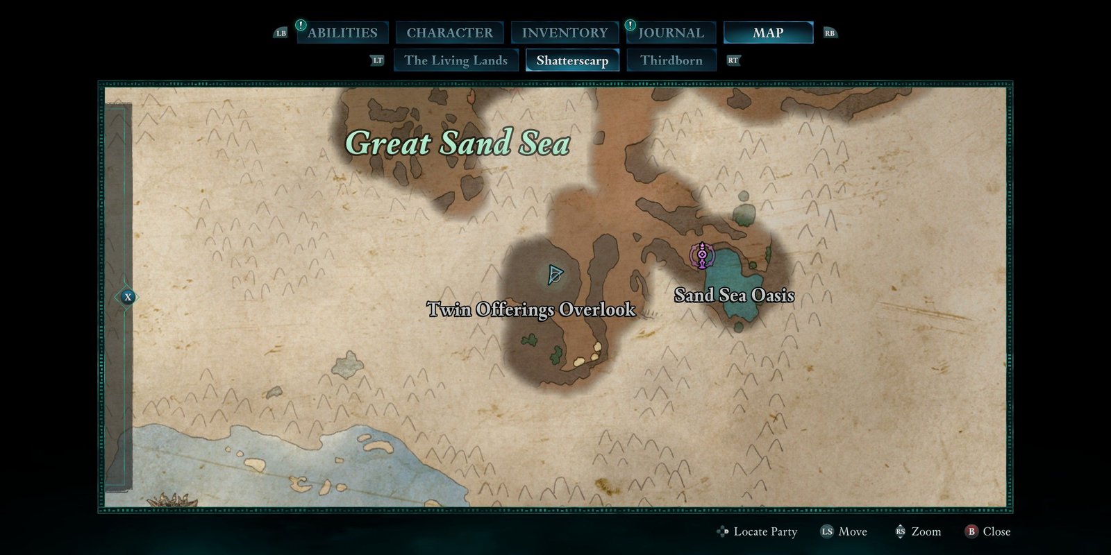 The Xaurip Captain bounty location in Avowed
