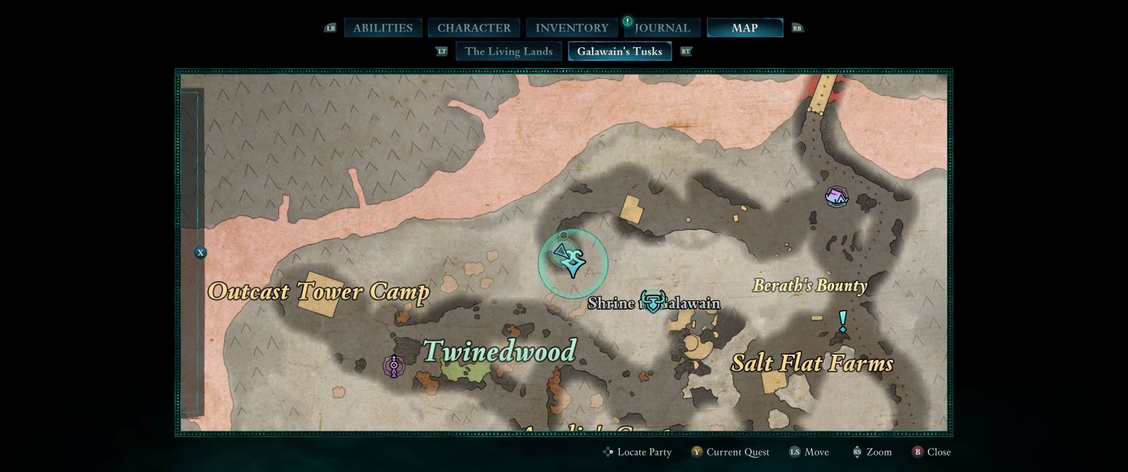 Urvolnau Bounty map location in Avowed