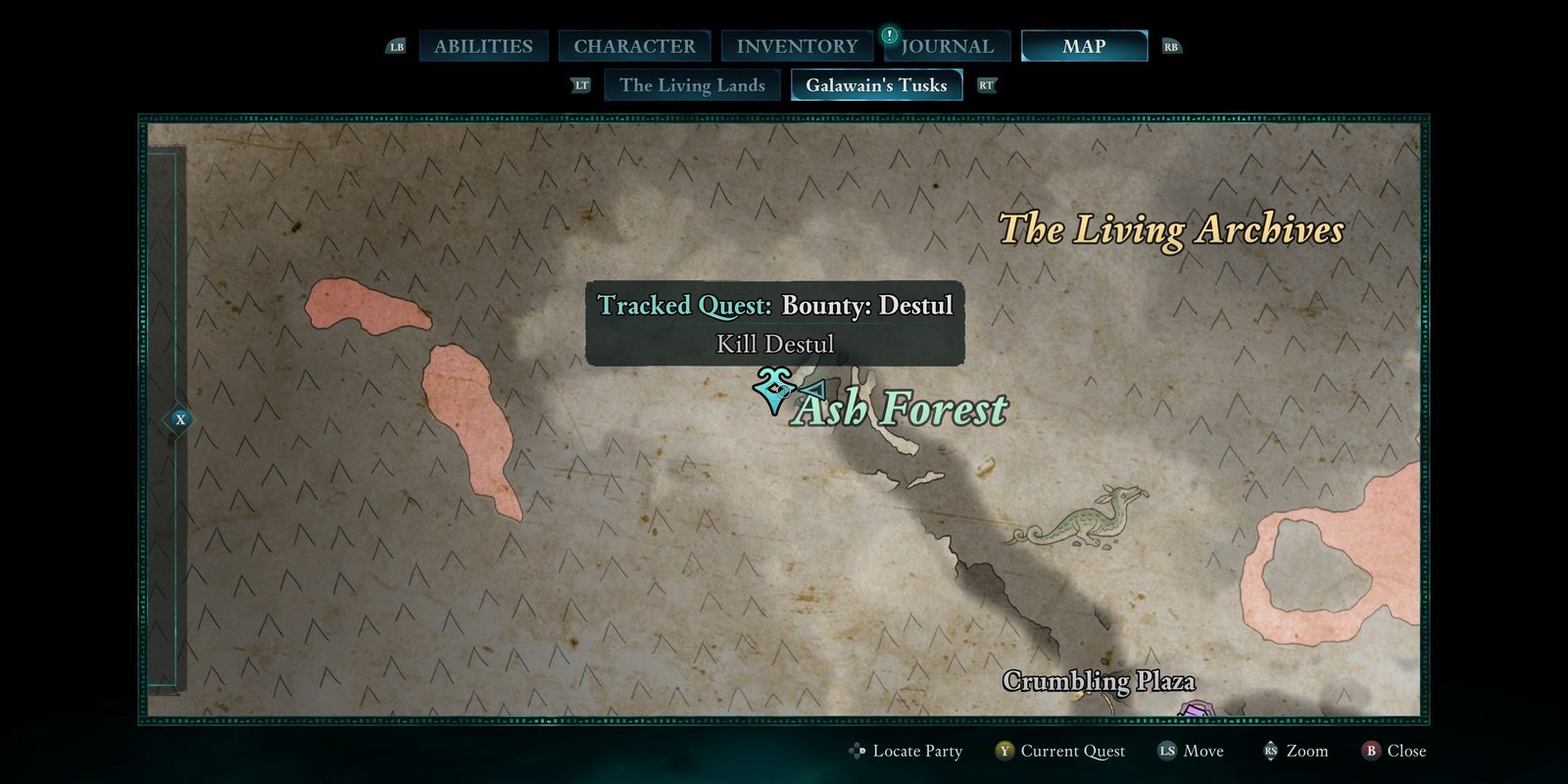 Destul Bounty location in Avowed