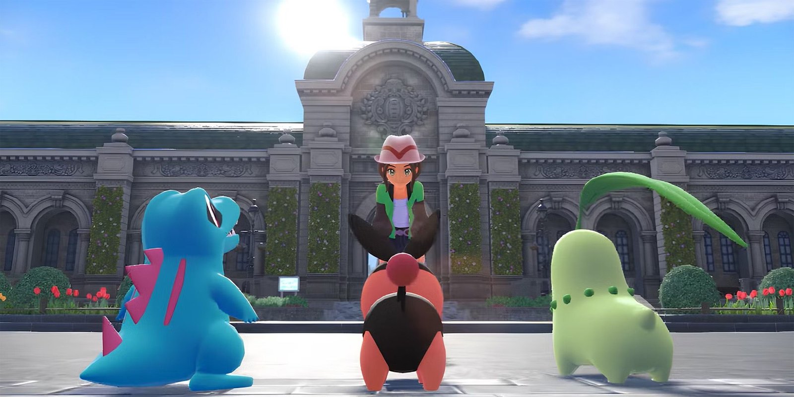 A trainer choosing Starter Pokemon in Pokemon Legends: ZA
